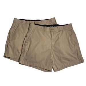 Abercrombie Khaki Shorts Bundle 33 All Day Chino Preppy (2 Pair)